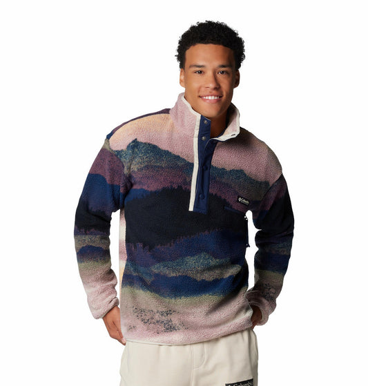 Columbia Men Multicolor Helvetia II Printed Half Snap Fleece