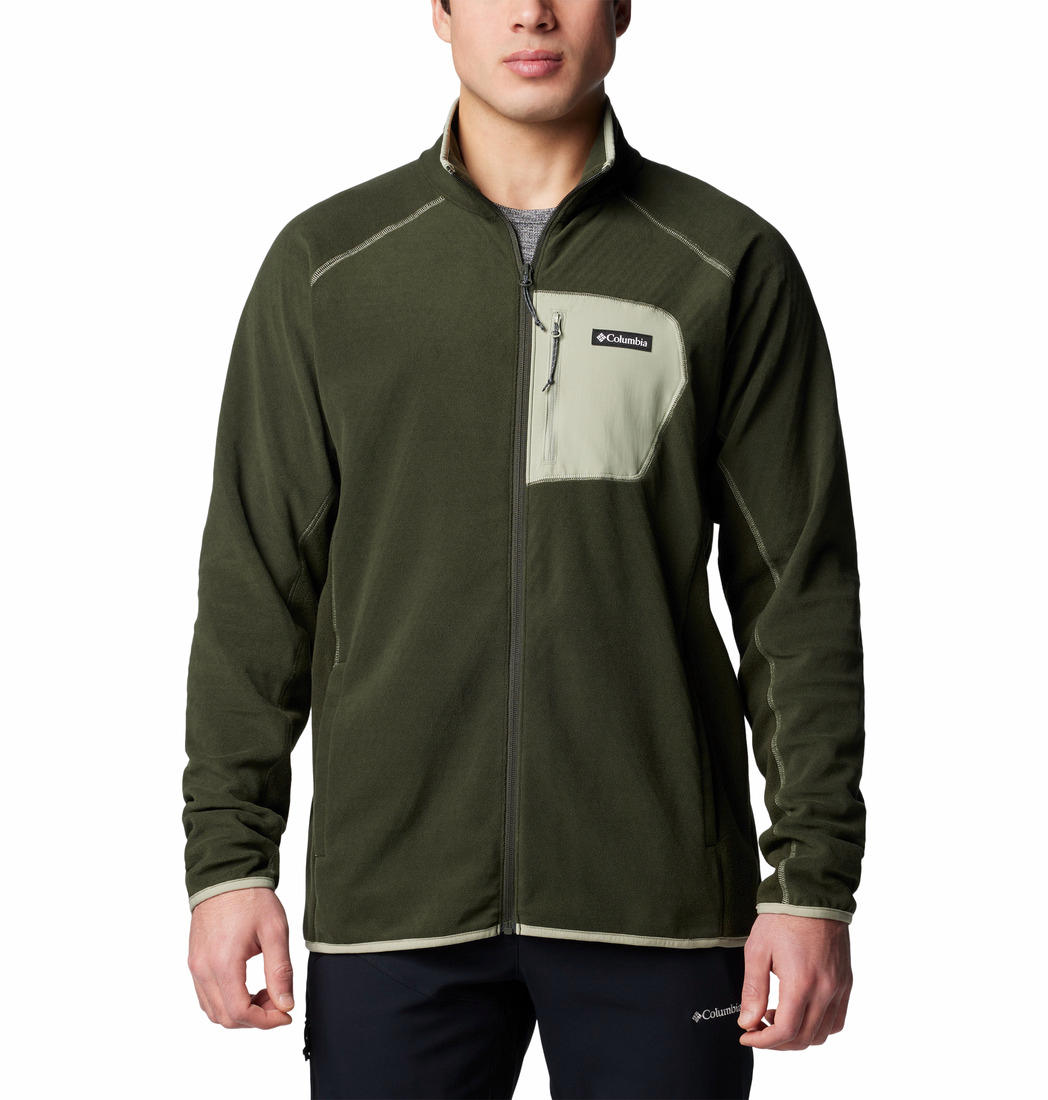 Full Zip Fleece Omni Heat Fleece Jacket Columbia Men Olive Omni