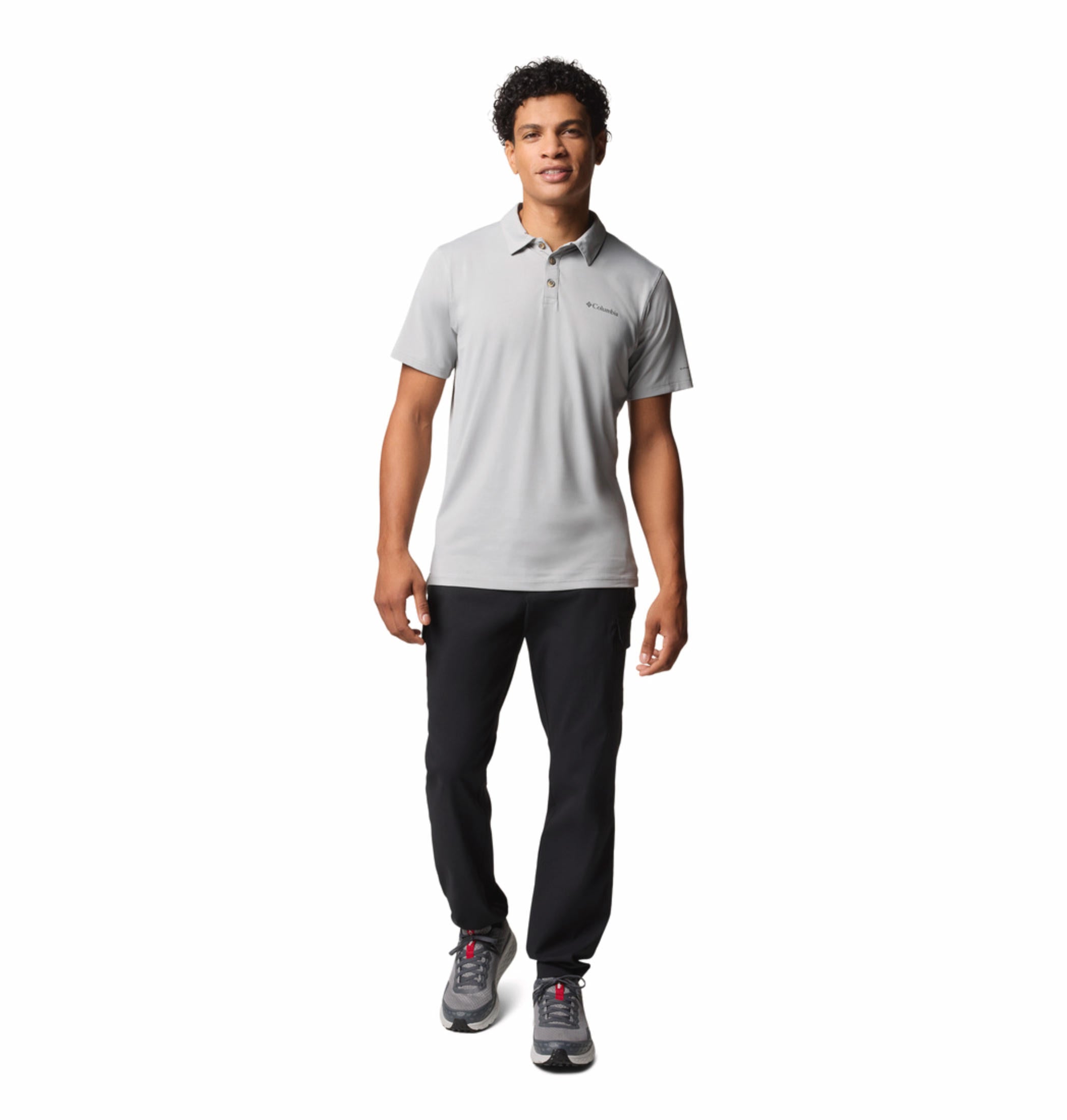 A Men Wearing Columbia Men Black Tech Trail Utility Pant