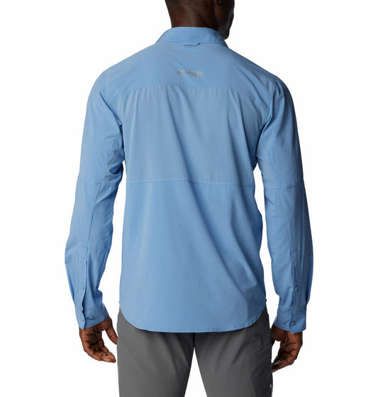 Columbia Men Navy Blue Columbia Men Cirque River Vented Woven Long Sleeve Shirt