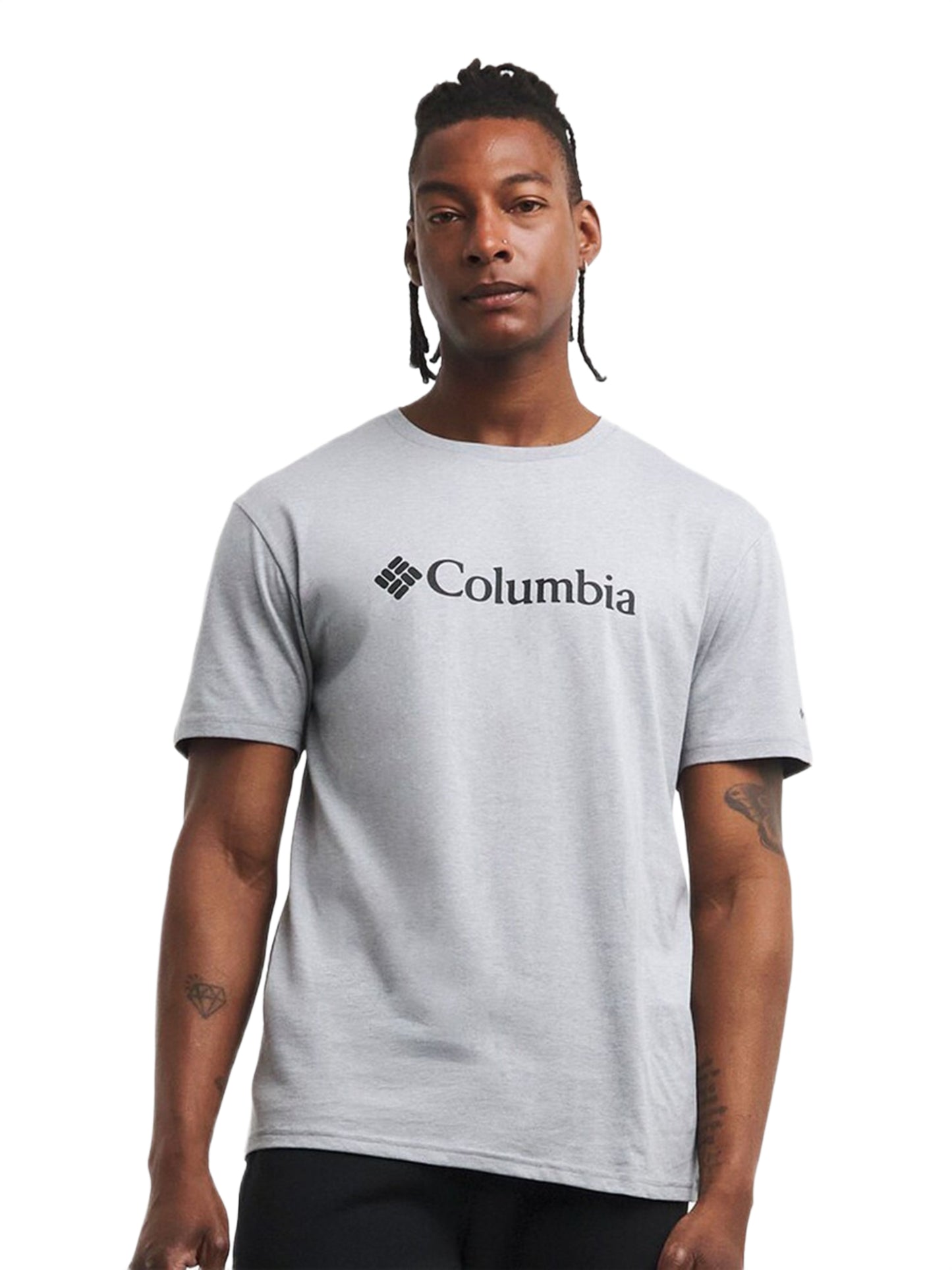 Columbia Men Grey CSC Basic Logo Tshirt