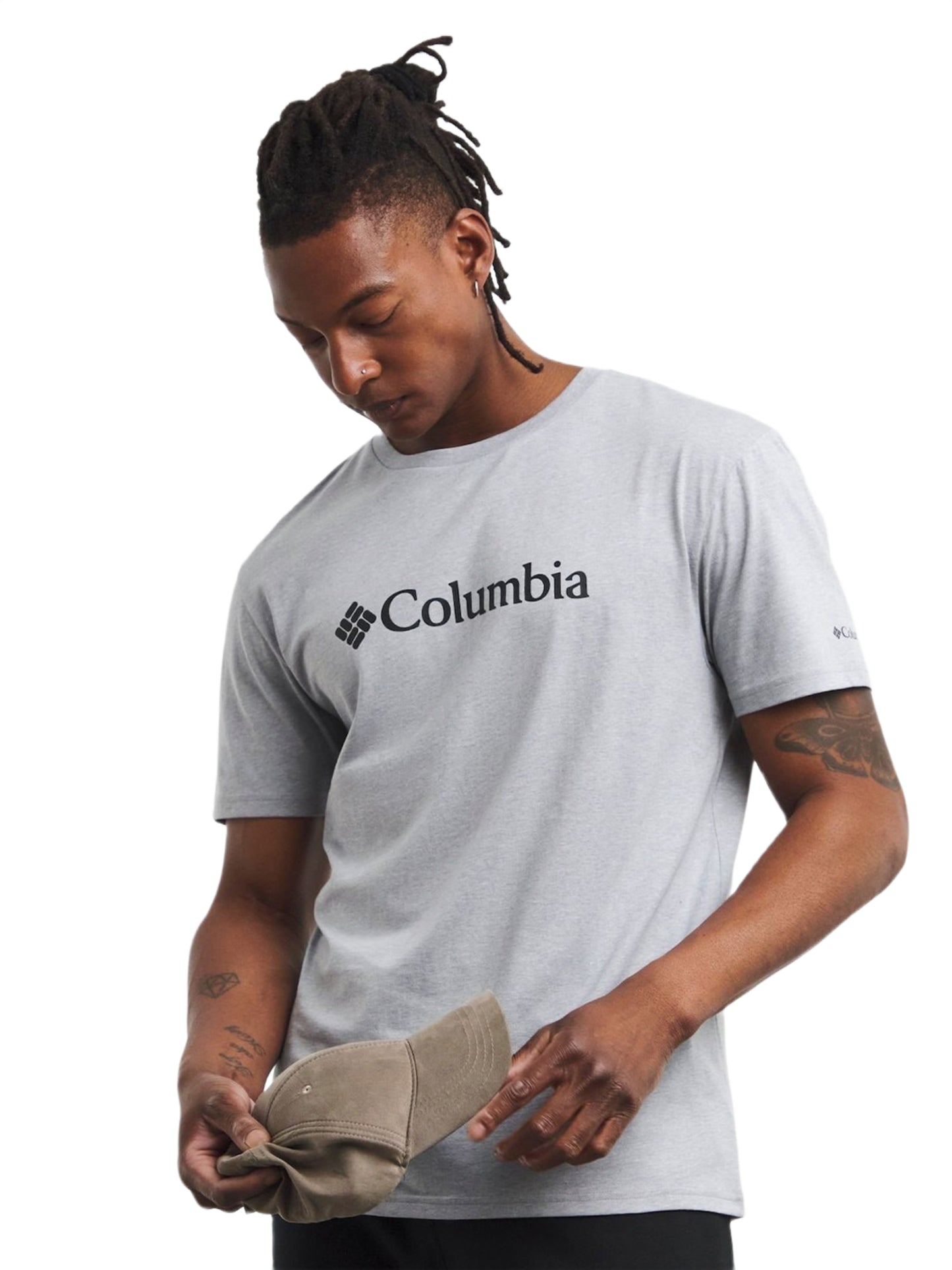 Columbia Men Grey CSC Basic Logo Tshirt