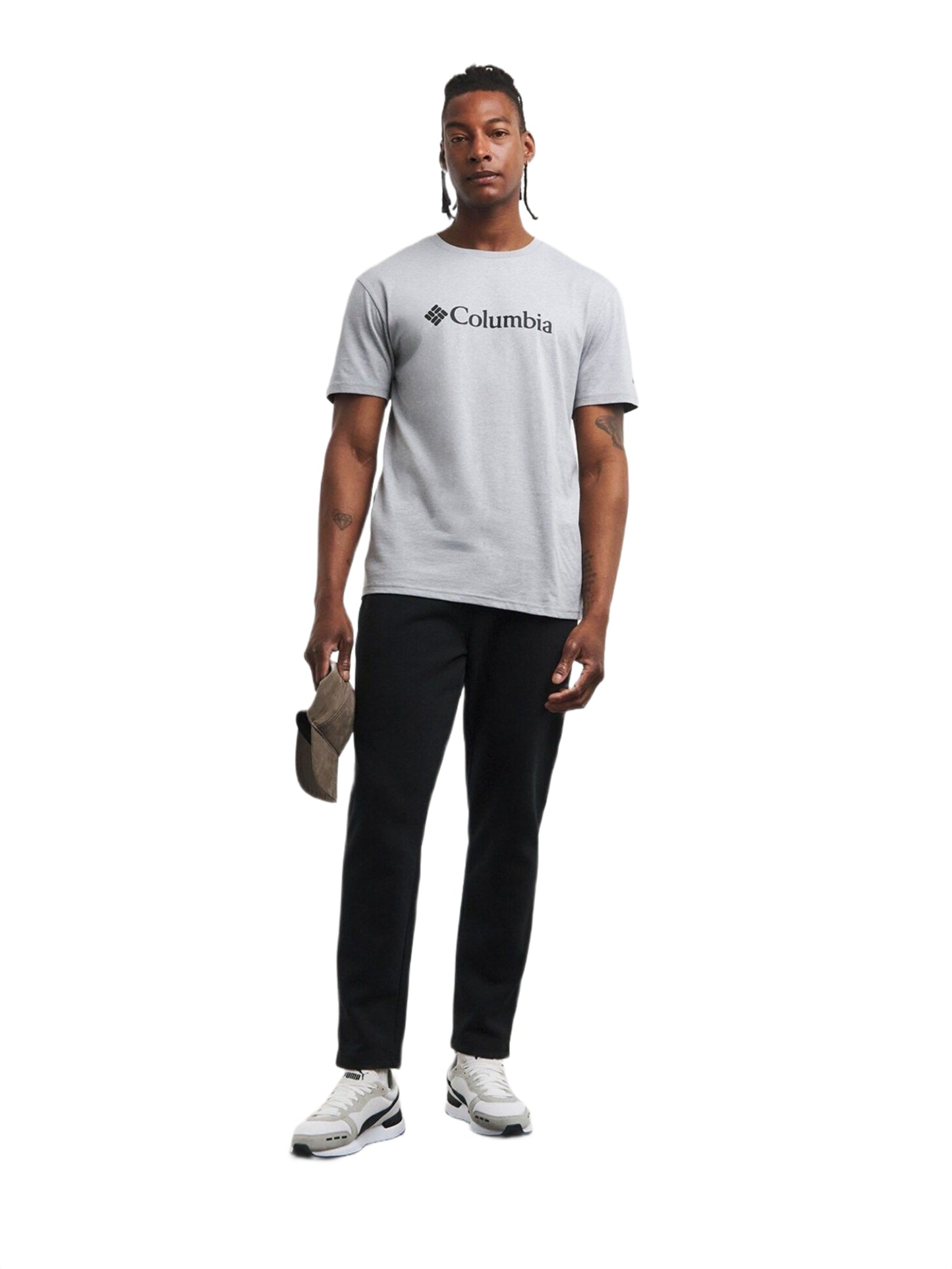 Columbia Men Grey CSC Basic Logo Tshirt