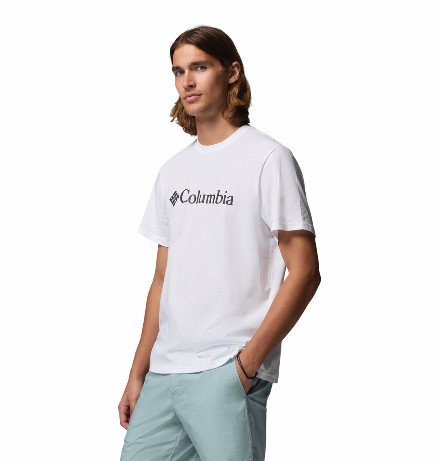 Columbia Men White CSC Basic Logo Tshirt