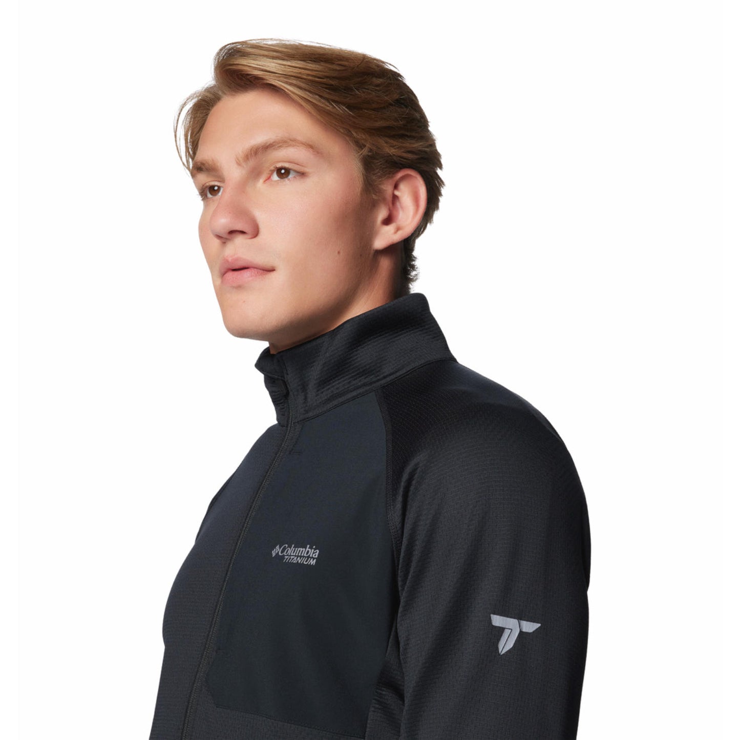 Columbia Men Black Triple Canyon Grid Fleece FZ II