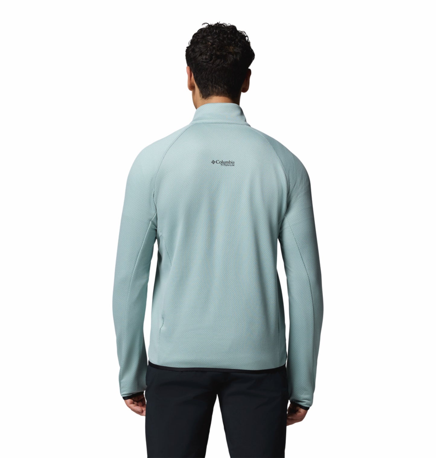Columbia Men Blue OmniWick Triple Canyon Grid II Fleece Jacket