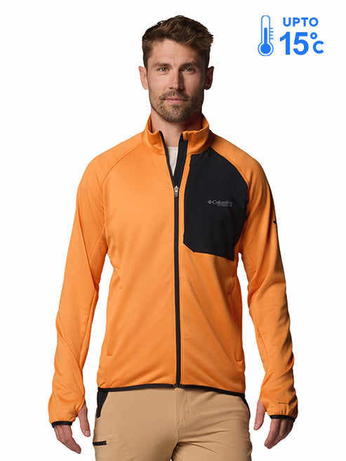 Columbia Men’s Black Omni-Wick Triple Canyon Grid II Fleece Jacket