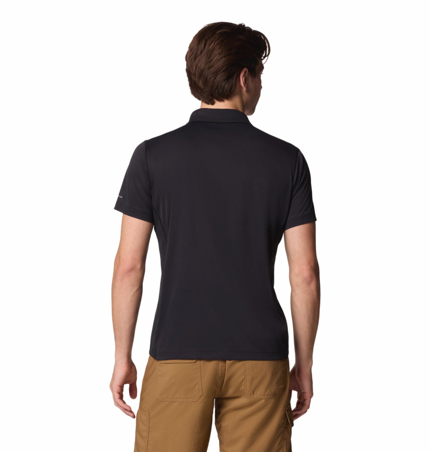 Columbia Mens Black Omni-Shade Zero Rules Light Polo Tshirt
