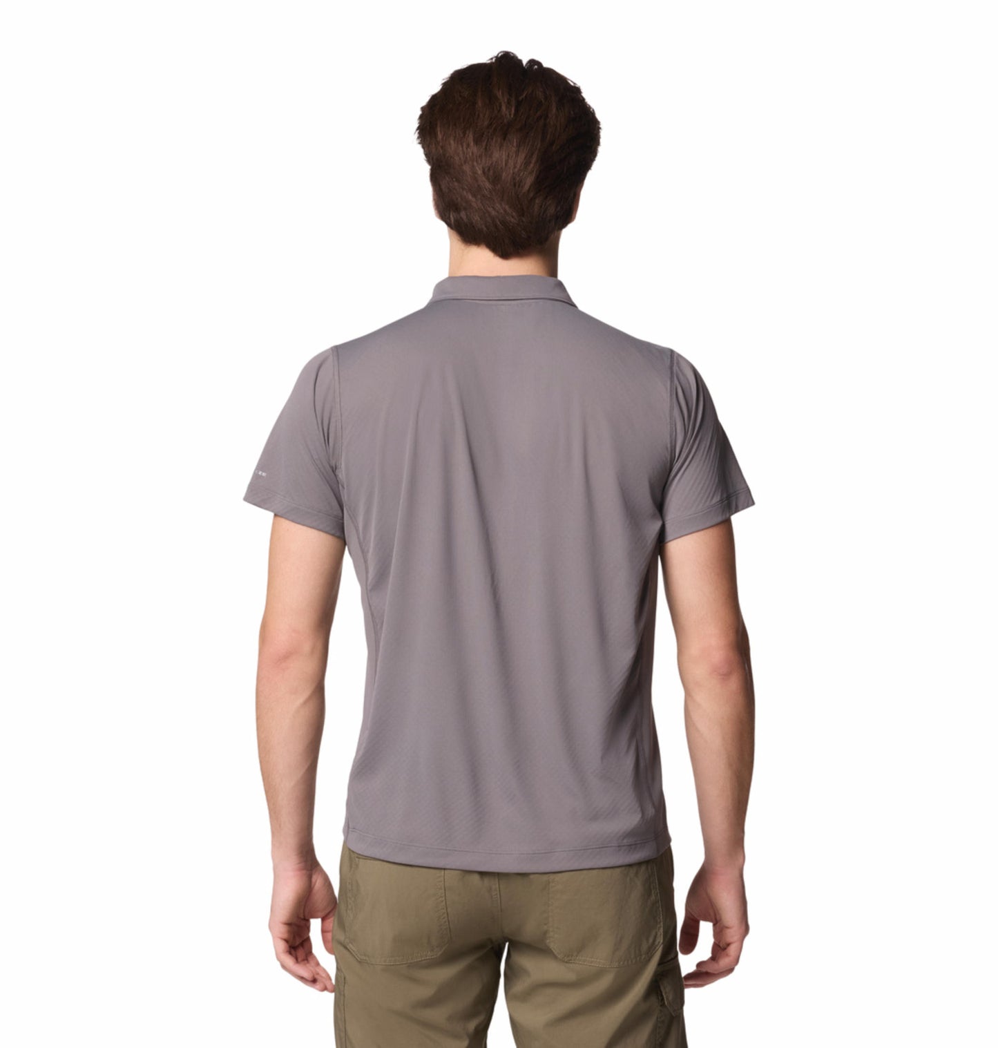 Columbia Mens Grey Omni-Shade Zero Rules Light Polo Tshirt