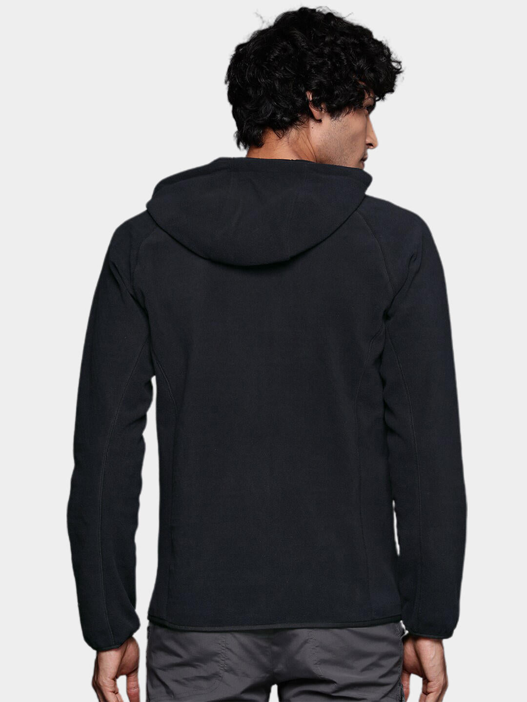 Columbia Men Black M Outdoor Tracks Hooded Full Zip