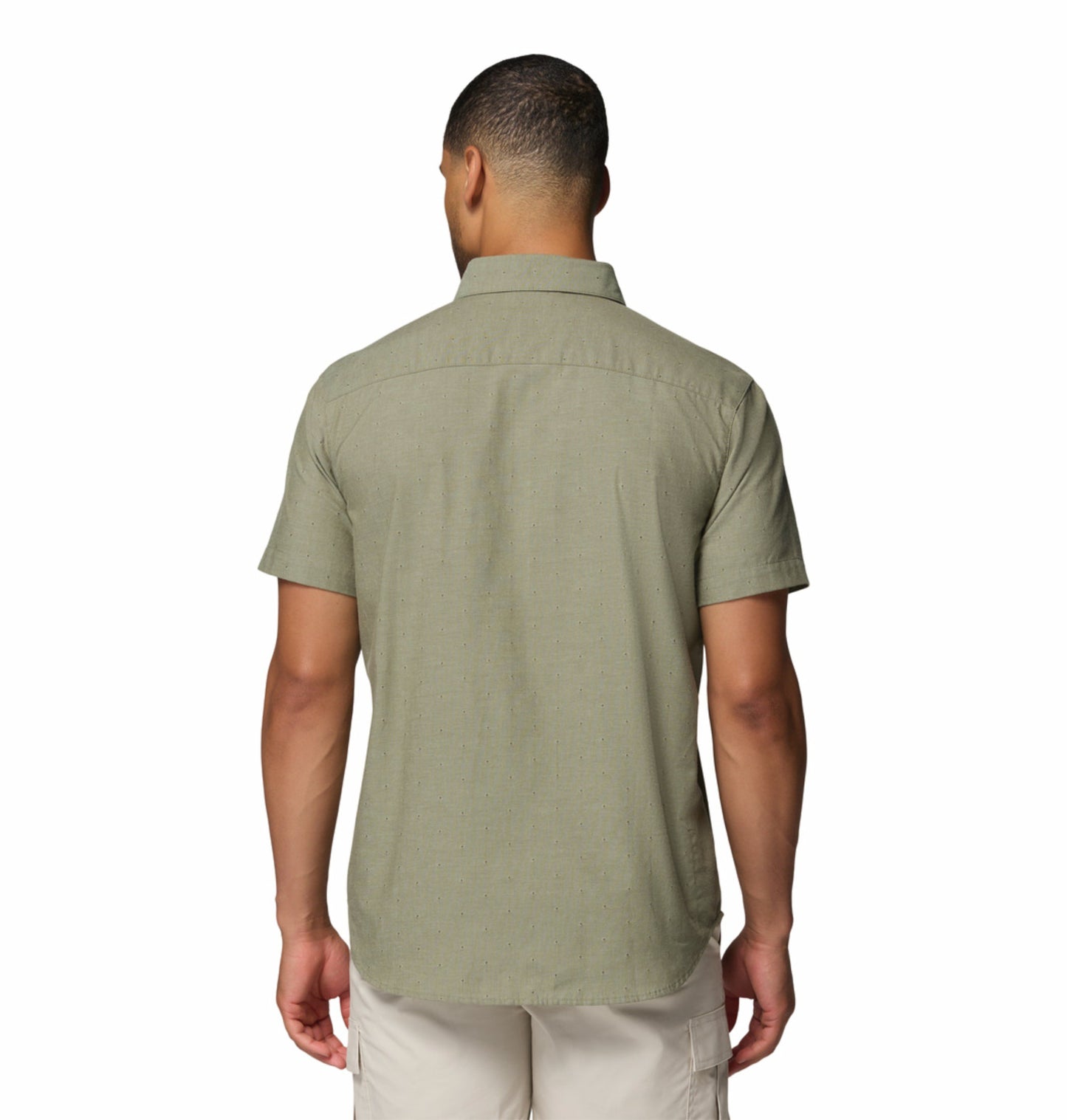 Columbia Men's Olive Green Omni-Wick Rapid Rivers Short Sleeve Shirt