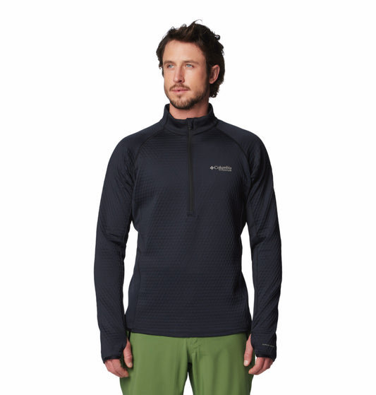Columbia Men Black Omni-Wick Crystal Leaf Fleece Jacket