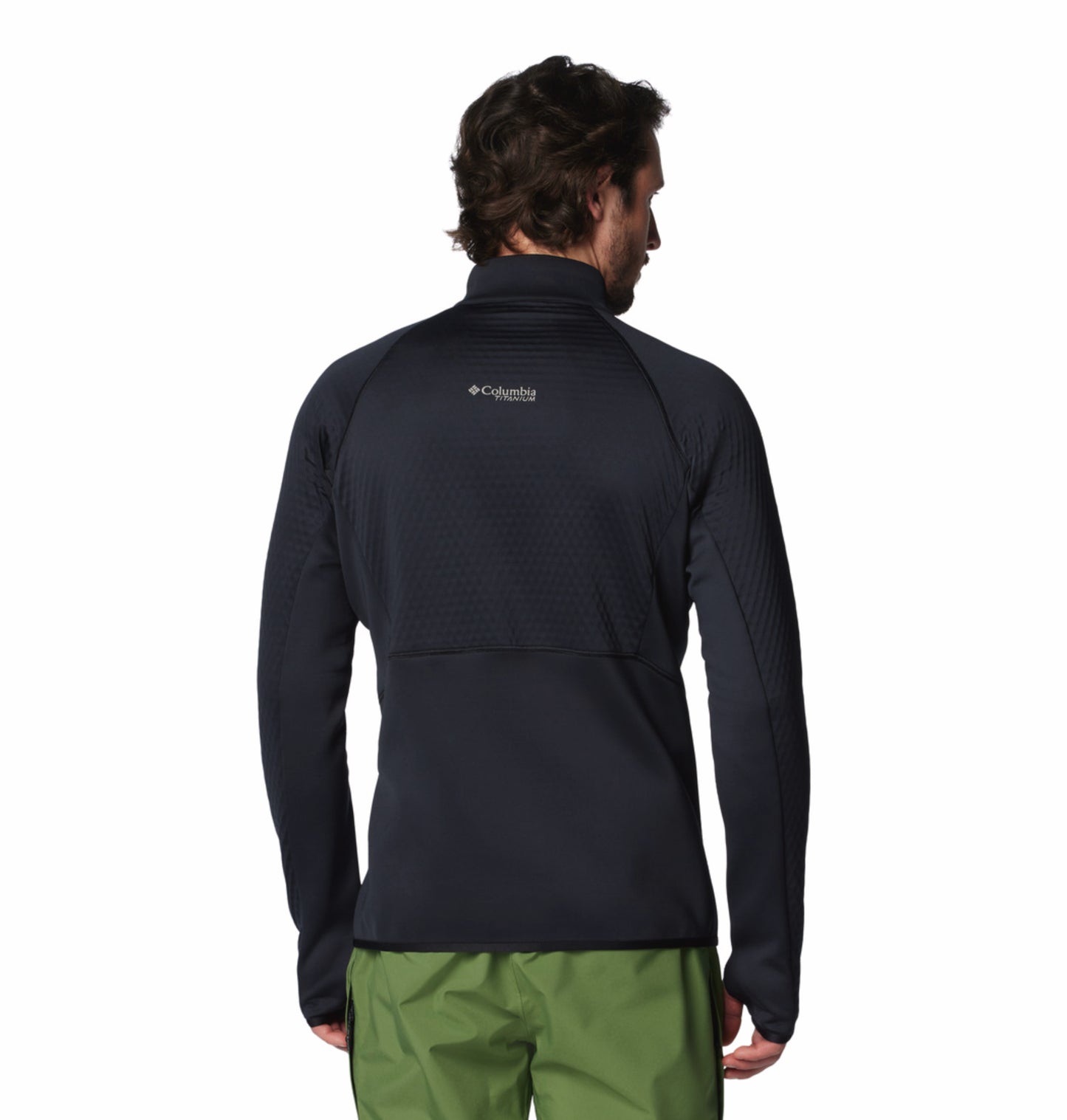 Columbia Men Black Omni-Wick Crystal Leaf Fleece Jacket