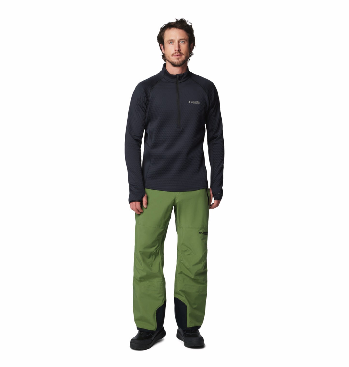 Columbia Men Black Omni-Wick Crystal Leaf Fleece Jacket