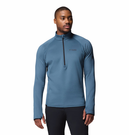 Columbia Men Blue Omni-Wick Crystal Leaf Fleece Jacket