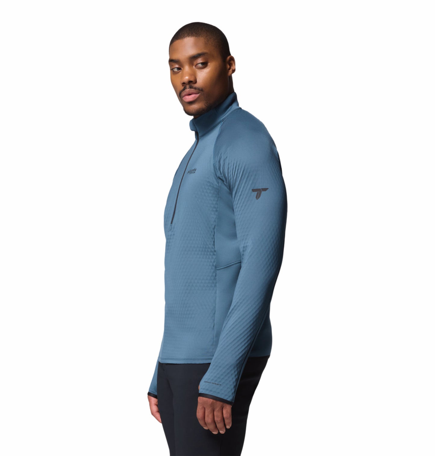 Columbia Men Blue Omni-Wick Crystal Leaf Fleece Jacket