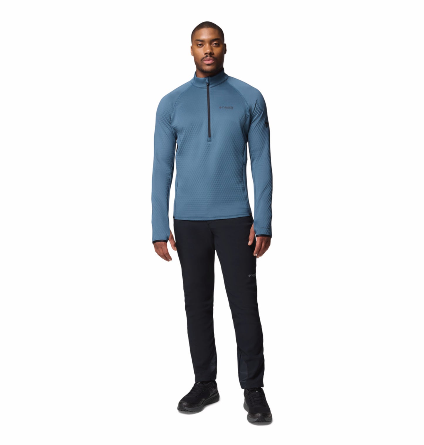 Columbia Men Blue Omni-Wick Crystal Leaf Fleece Jacket