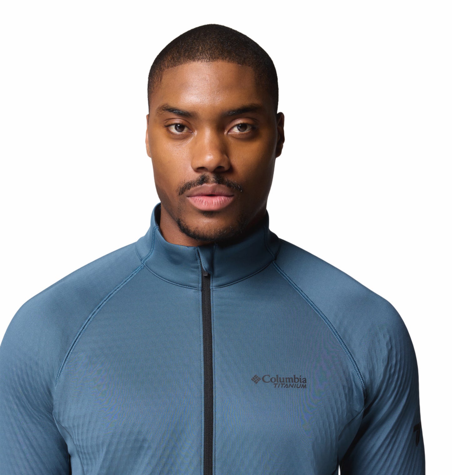 Columbia Men Blue Omni-Wick Crystal Leaf Fleece Jacket