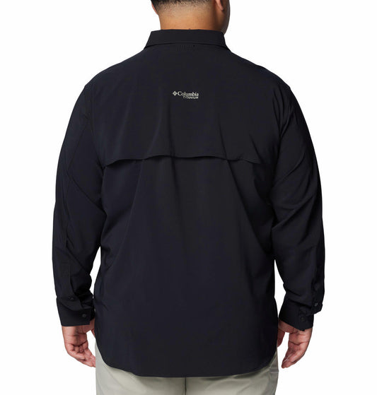 Columbia Mens Black Summit Valley Woven Long Sleeve Shirt