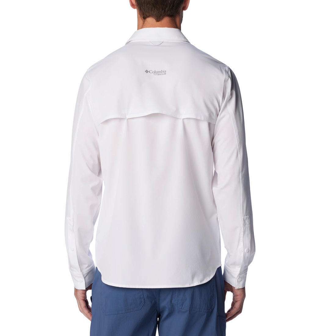 Columbia Men White Columbia Men Summit Valley Woven Long Sleeve Shirt