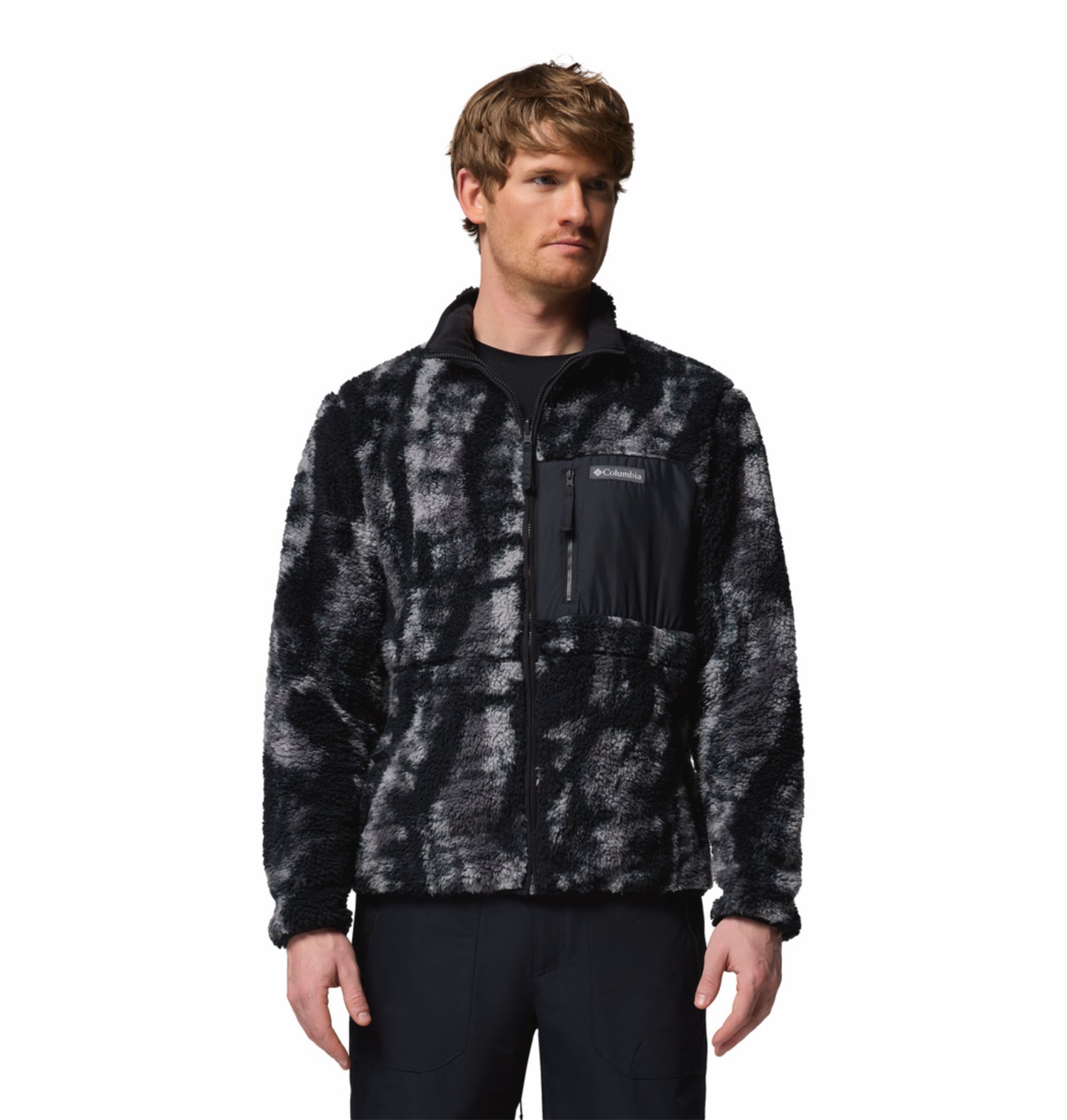 Columbia Men Black Winter Pass Reversible Fleece Jacket
