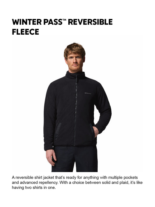 Columbia Men Black Winter Pass Reversible Fleece Jacket