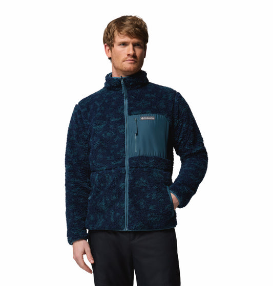 Columbia Men Blue Winter Pass Reversible Fleece Jacket