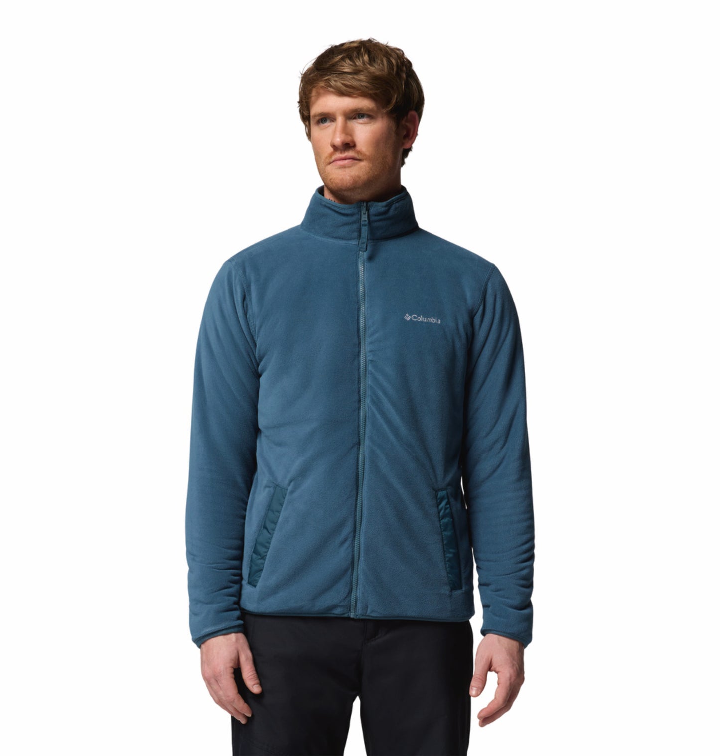 Columbia Men Blue Winter Pass Reversible Fleece Jacket