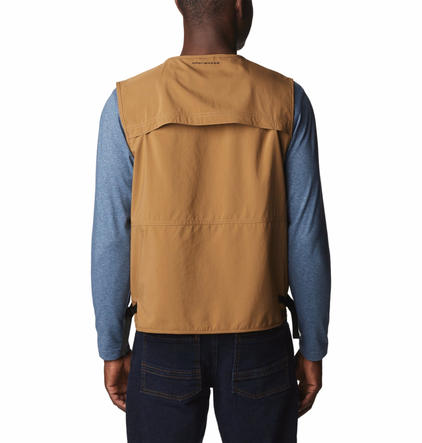 Columbia Men Brown Omni-Shade Silver Ridge Utility Vest