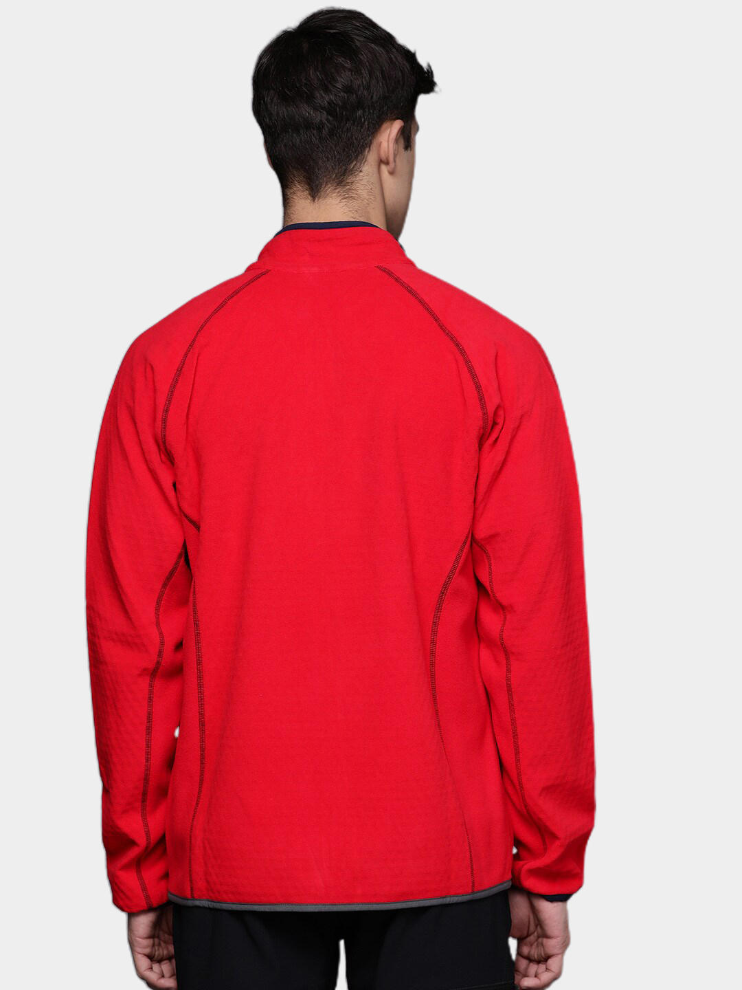 A Men Wearing Columbia Men Red M Outdoor Tracks Full Zip