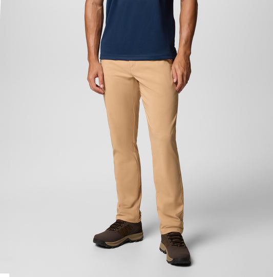 Columbia Mens Yellow Omni-Shield Sage Peak Chino Pant