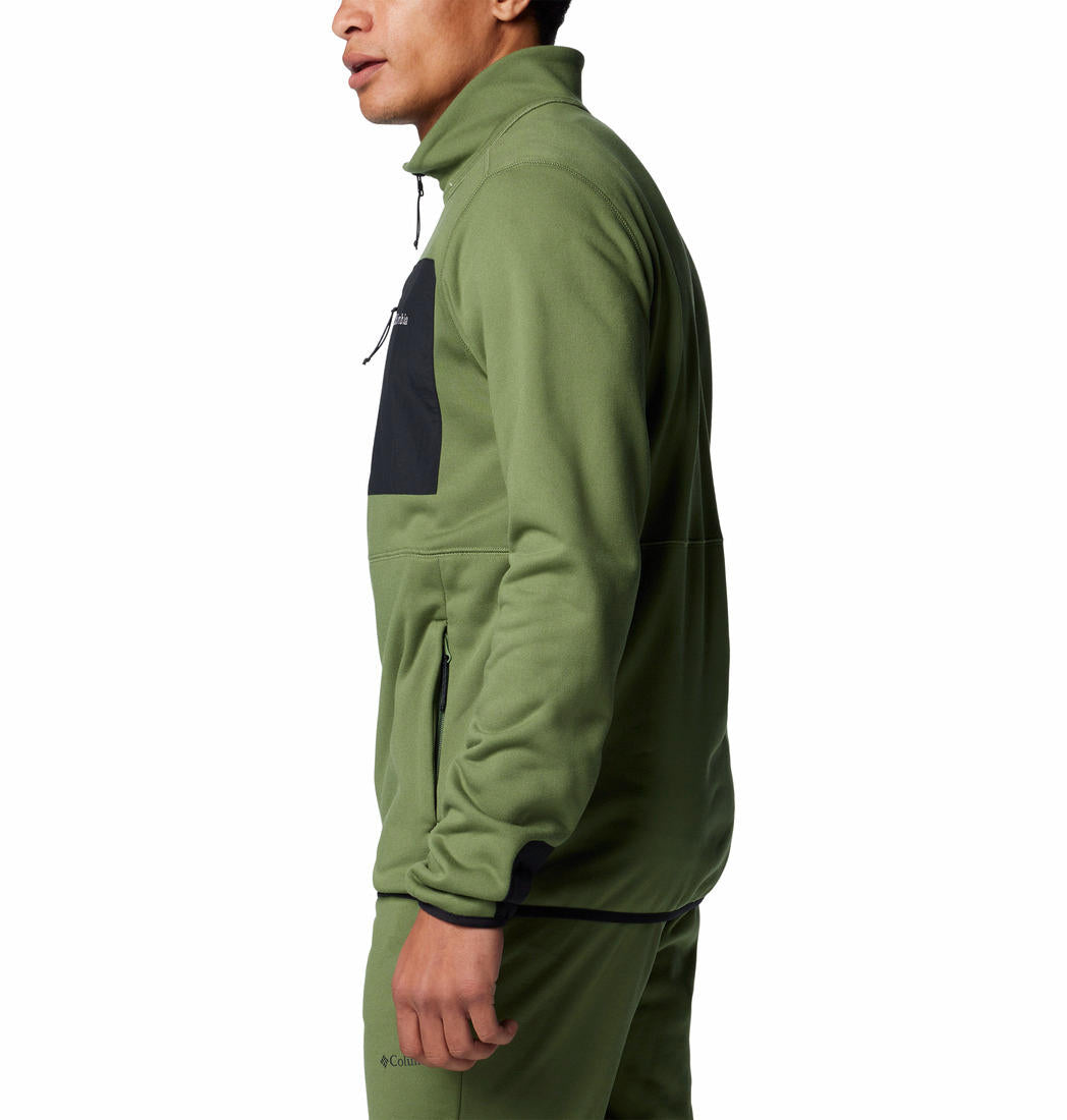 Columbia Men Green Omni-Wick Hike II Fleece Jacket
