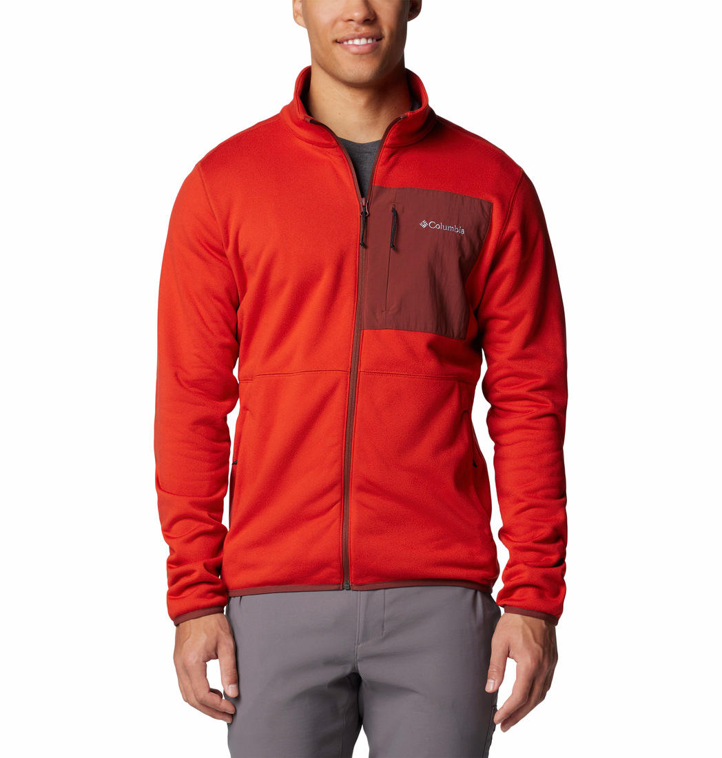Columbia Mens Red Hike Full Zip II Jacket