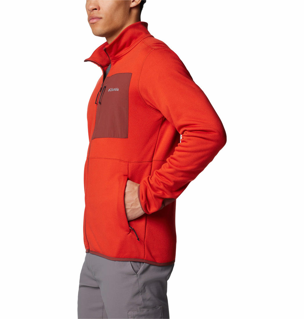 Columbia Mens Red Hike Full Zip II Jacket