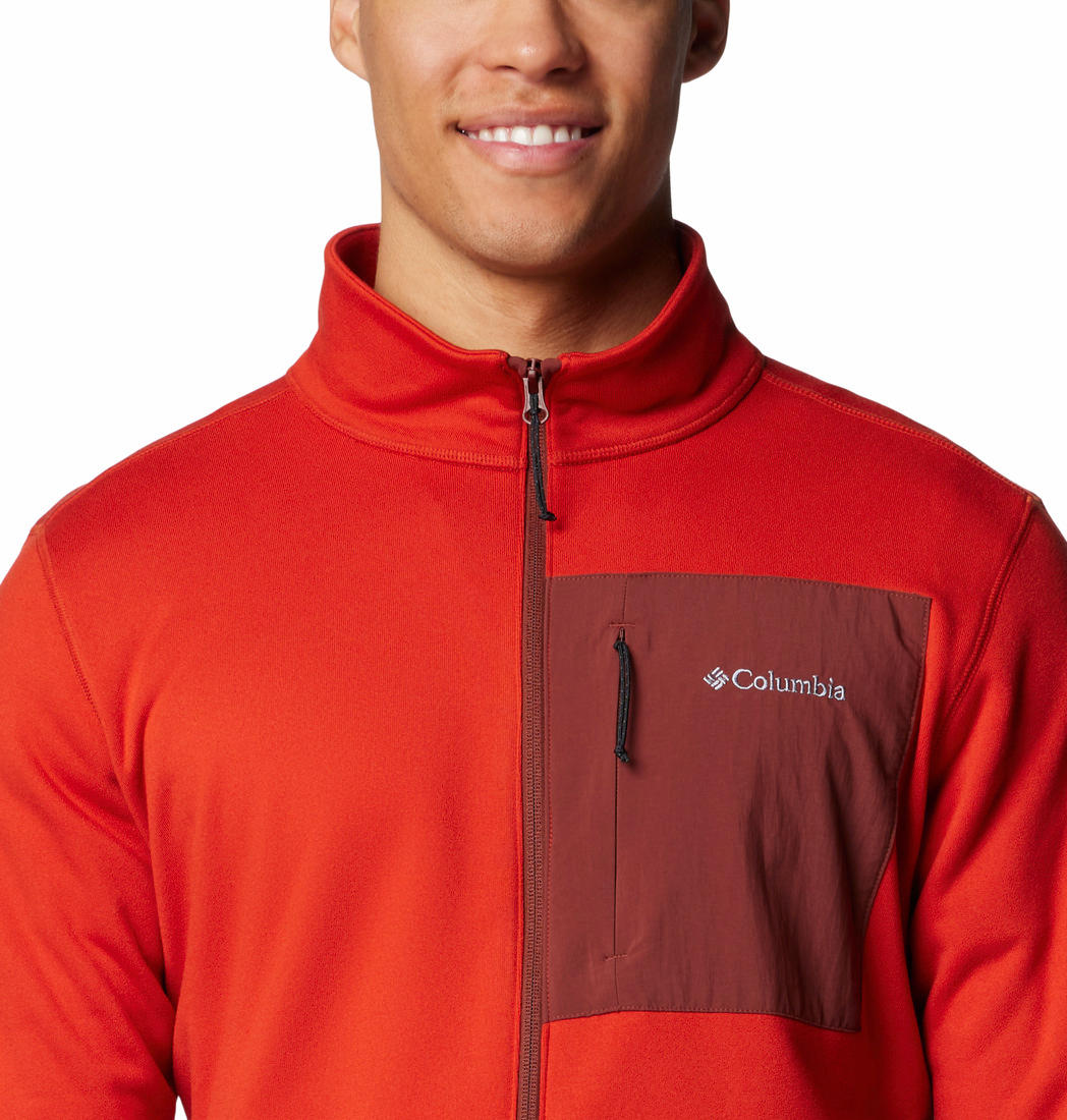 Columbia Mens Red Hike Full Zip II Jacket