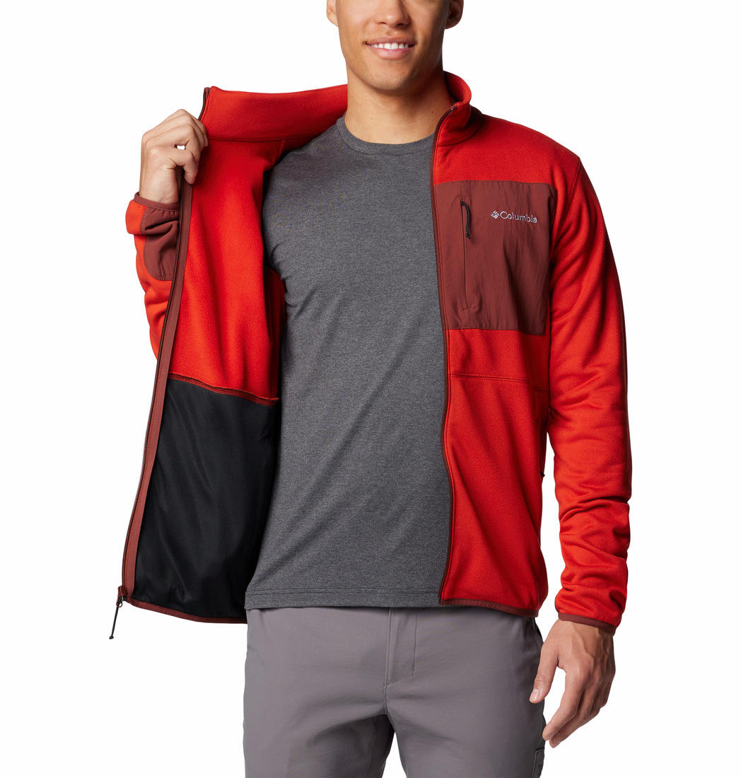Columbia Mens Red Hike Full Zip II Jacket