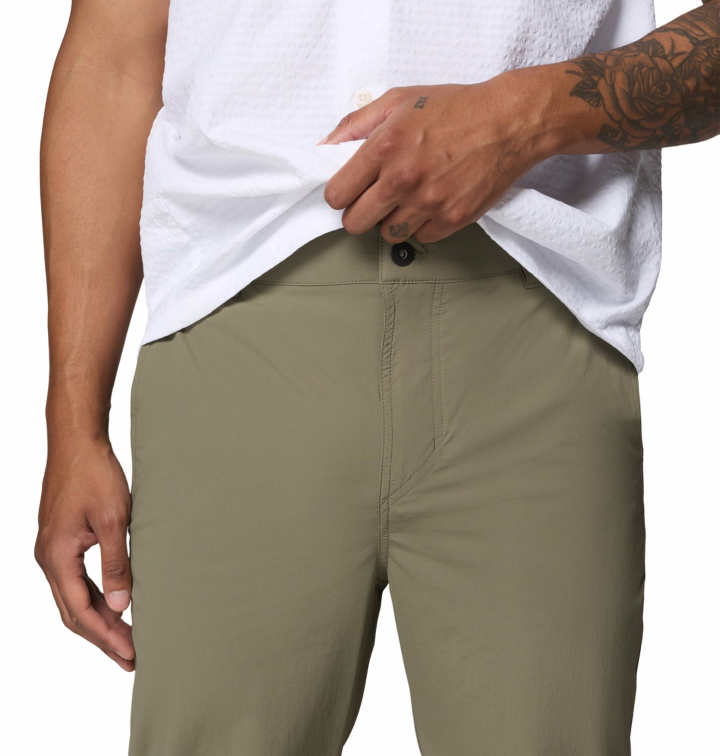 Columbia Men's Olive Green Omni-Freeze ROC Lite Chino Pant for Active Wear
