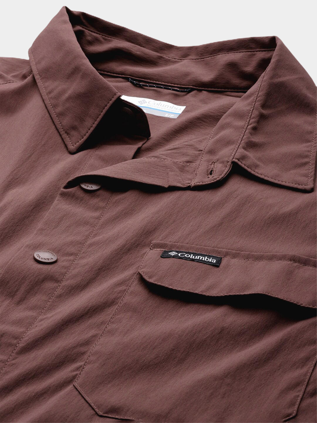 Columbia Men Maroon Canyon Gate Utility Short Sleeve Shirts