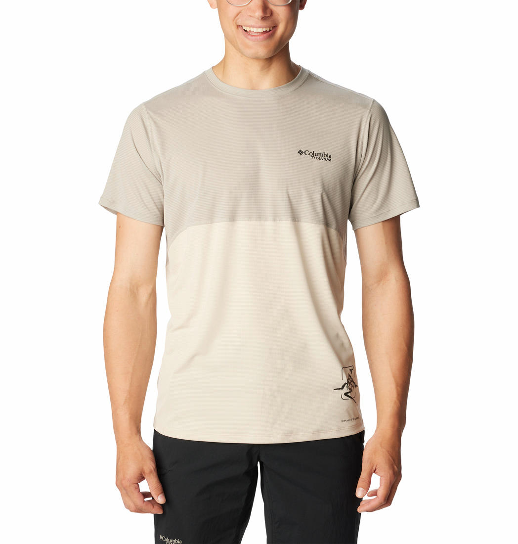 Columbia Men Grey Columbia Men Cirque River Graphic Short Sleeve T-Shirt