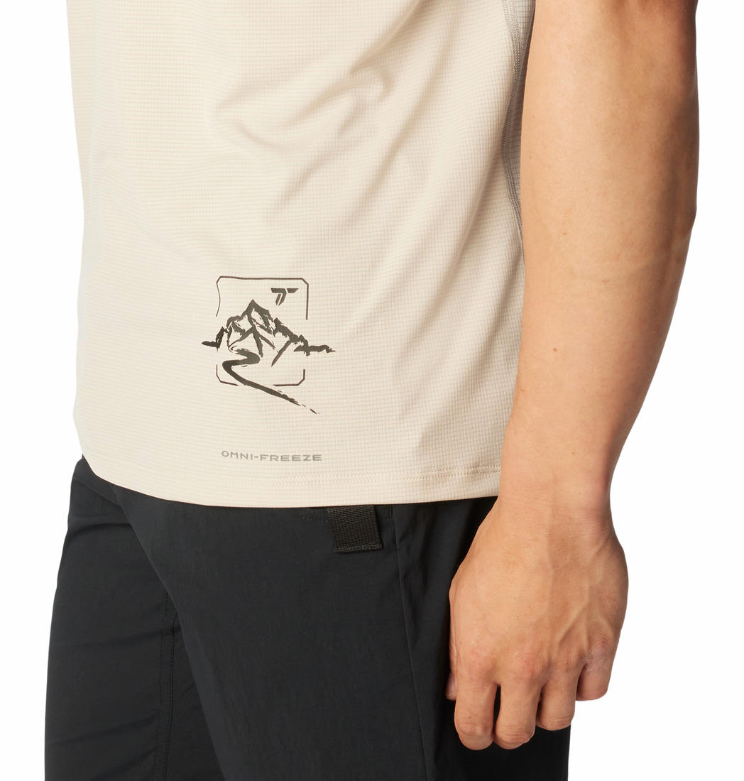 Columbia Men Grey Columbia Men Cirque River Graphic Short Sleeve T-Shirt
