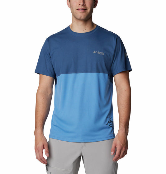 Columbia Men Navy Blue Columbia Men Cirque River Graphic Short Sleeve T-Shirt