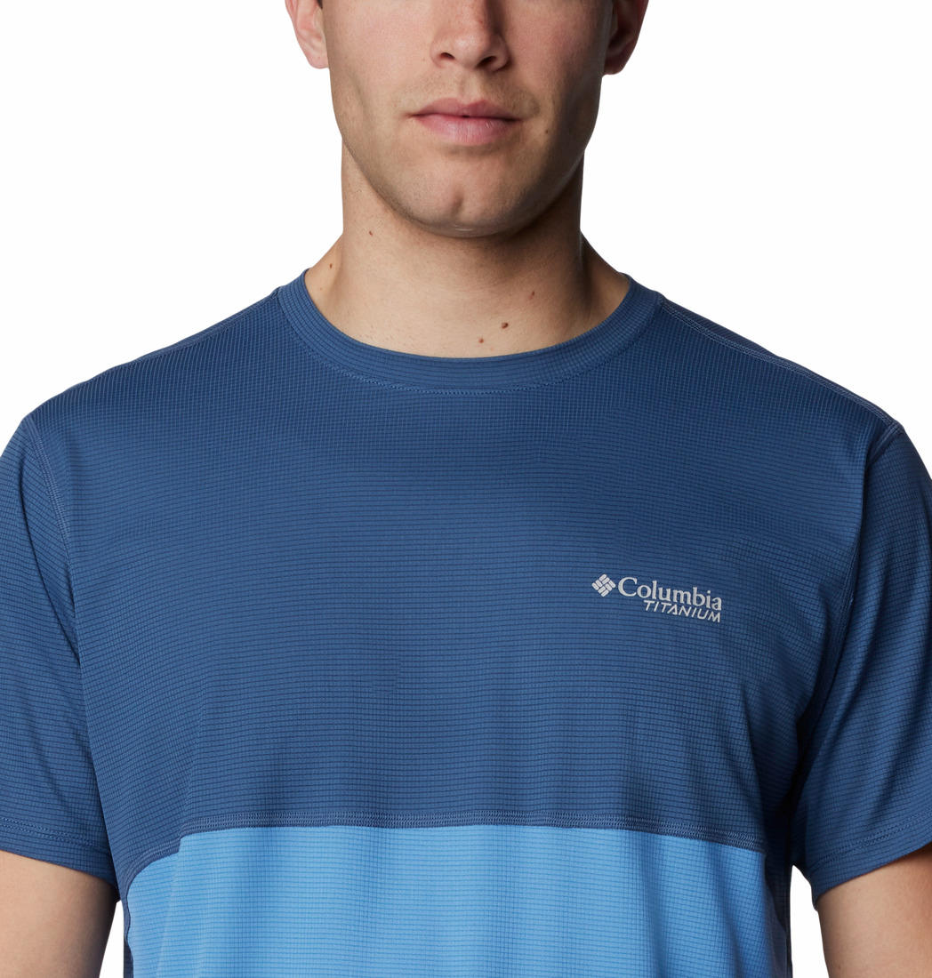 Columbia Men Navy Blue Columbia Men Cirque River Graphic Short Sleeve T-Shirt