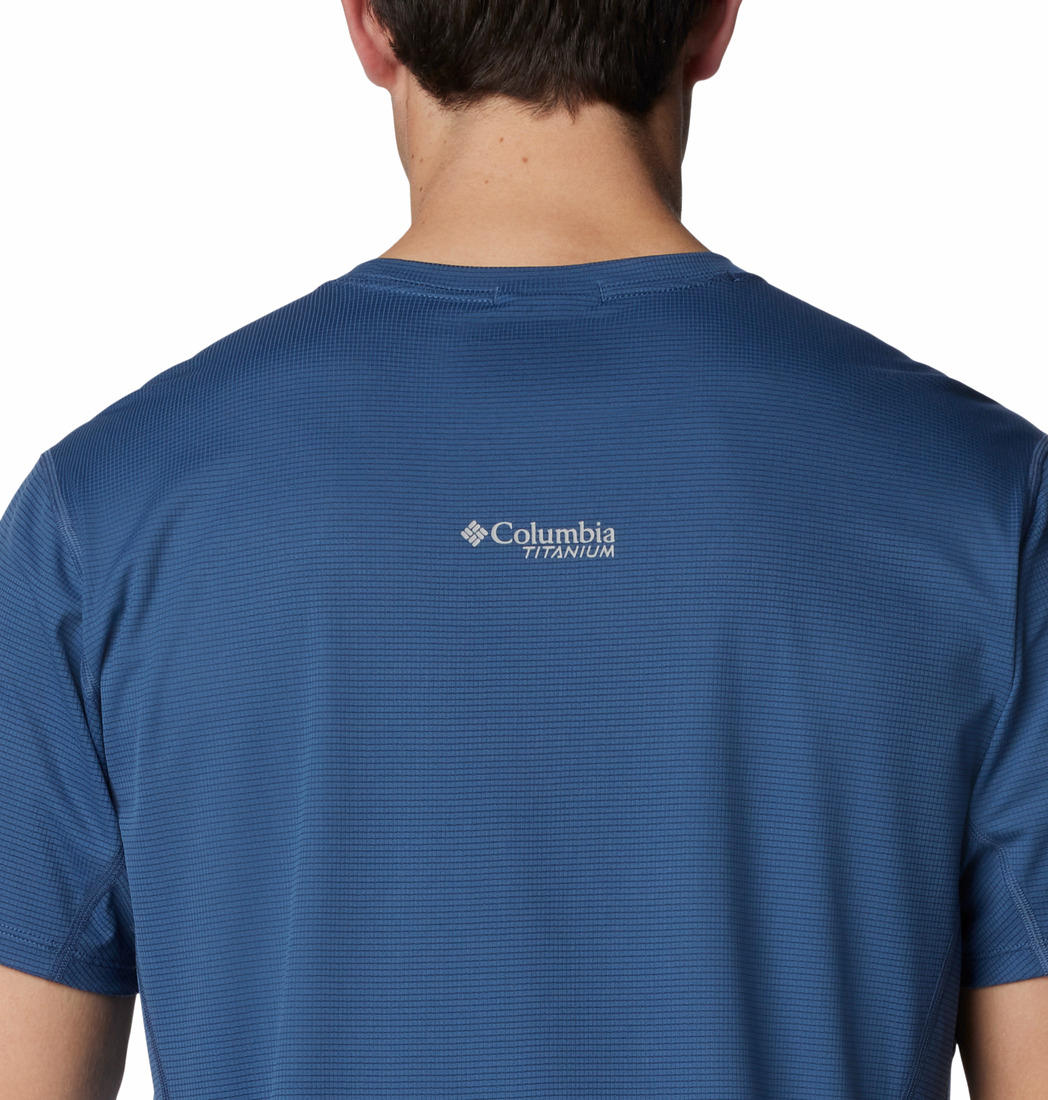 Columbia Men Navy Blue Columbia Men Cirque River Graphic Short Sleeve T-Shirt
