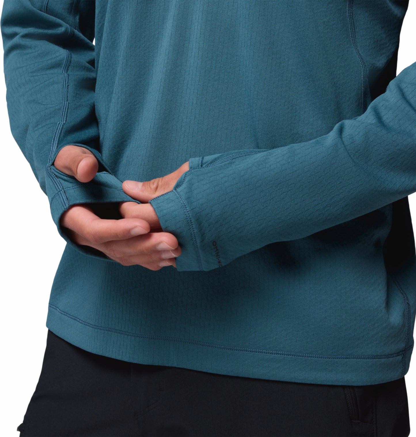 Columbia Men Blue Omni-Shade Driventure Half Zip Sweatshirt (Sun Protection)