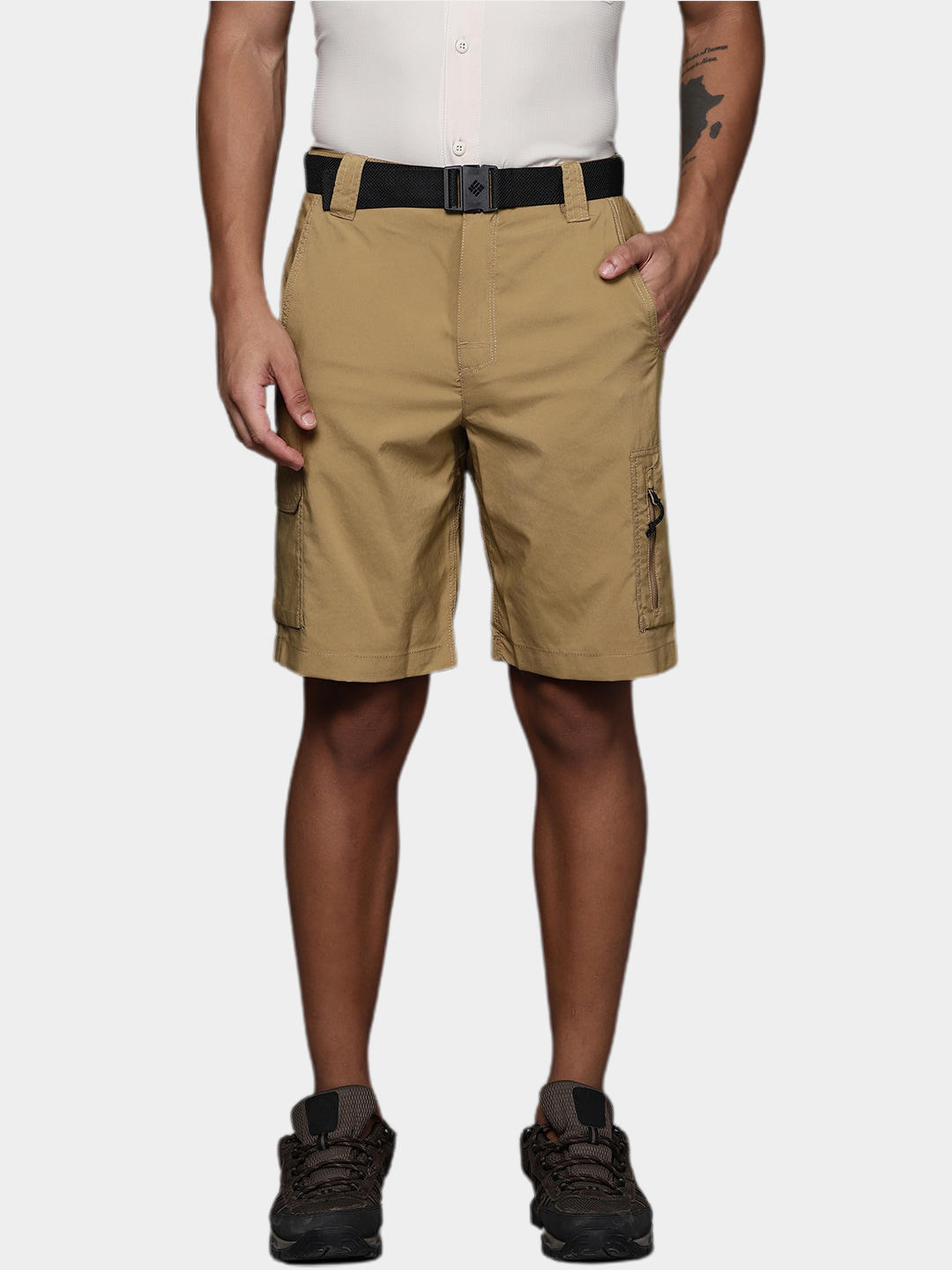 Columbia Men Brown Silver Ridge Utility Cargo Short (Sun Protection)