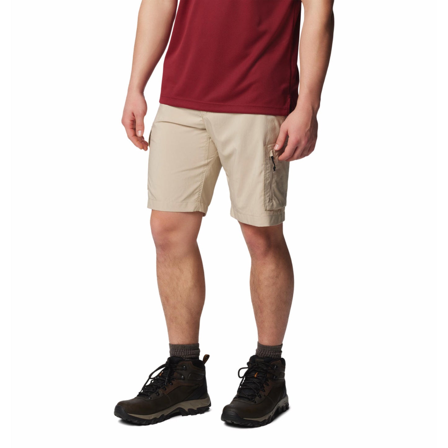 Columbia Mens Brown Silver Ridge Utility Cargo Short