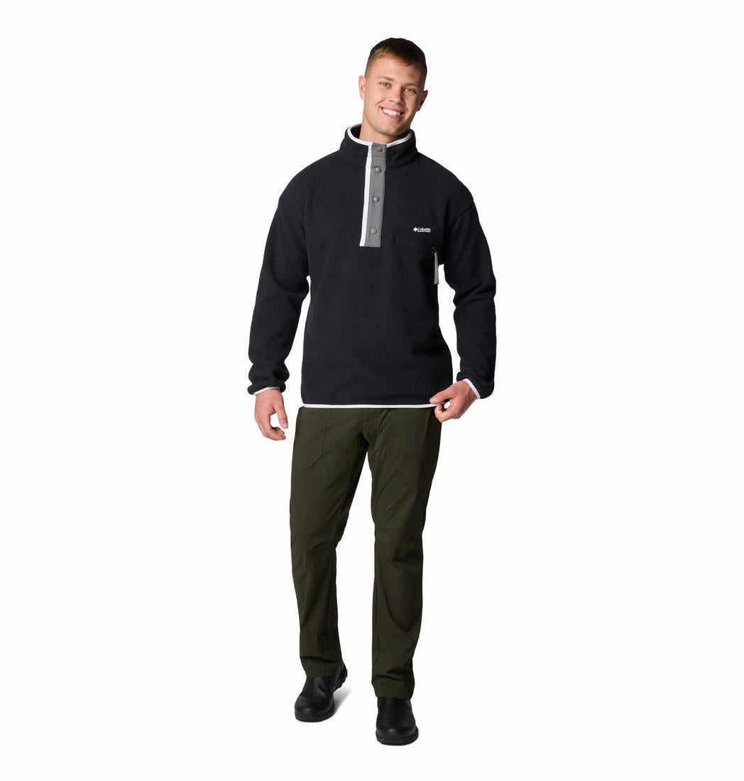 Columbia Mens Black Helvetia II Half Snap Fleece Jacket