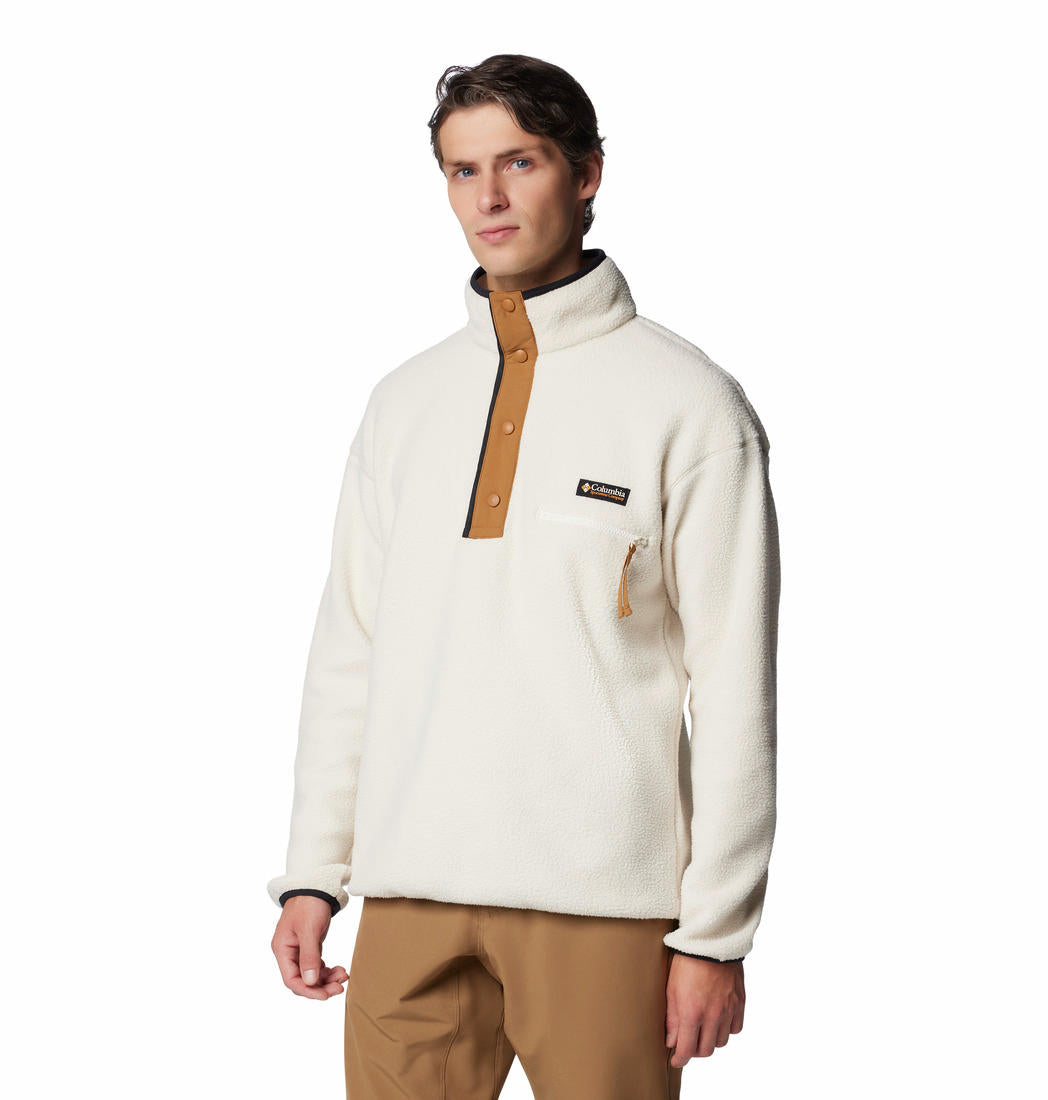 Columbia Mens White Helvetia II Half Snap Fleece Jacket