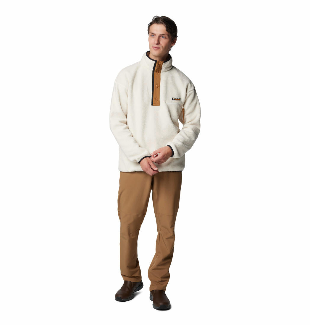 Columbia Mens White Helvetia II Half Snap Fleece Jacket