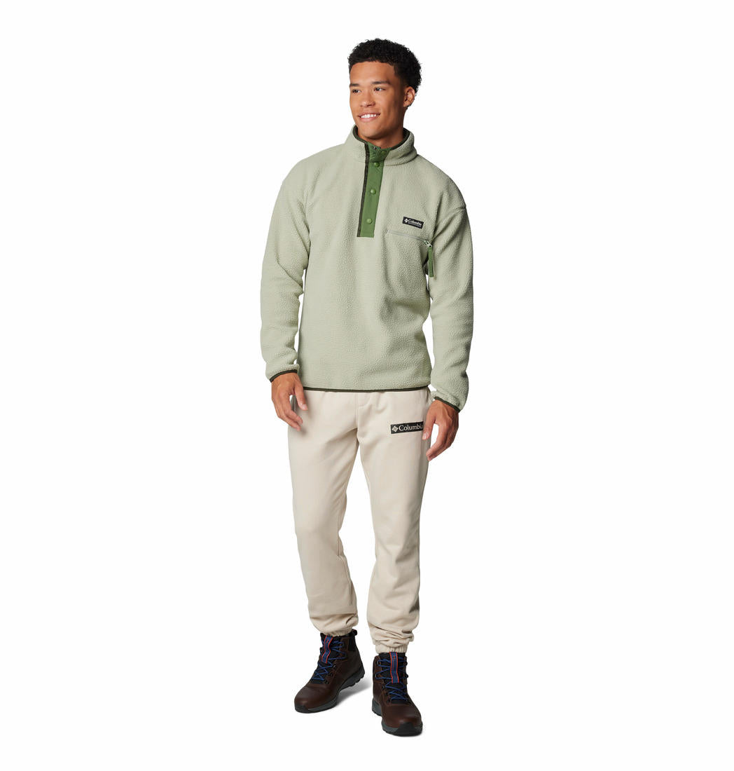 Columbia Mens Green Helvetia II Half Snap Fleece Jacket